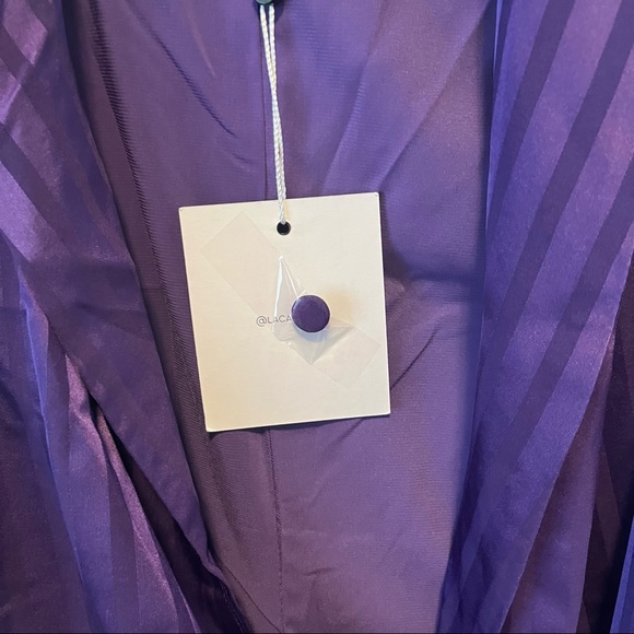 L'Academie The Helen Mini Dress in Violet Indigo - Picture 6 of 7